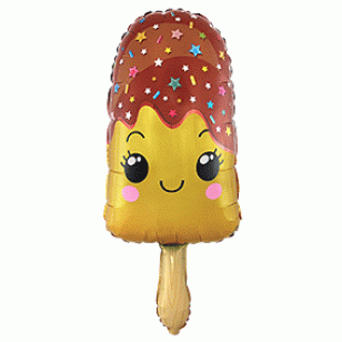 Ice Cream Ice Lolly Vanilla Supershape Balloon